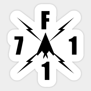 F-117 Stealth Fighter Sticker